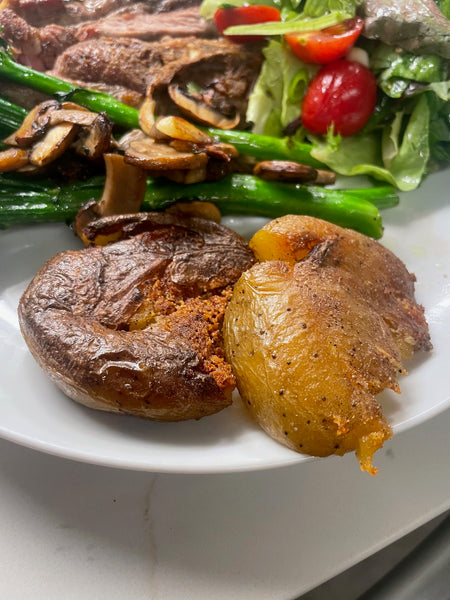 Curried Smashed Potatoes