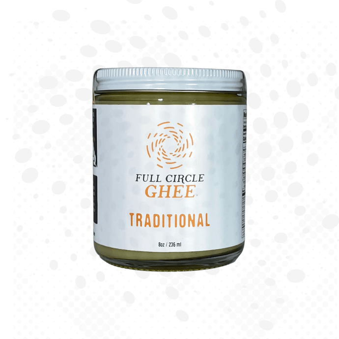 8oz jar of Traditional Full Circle Ghee