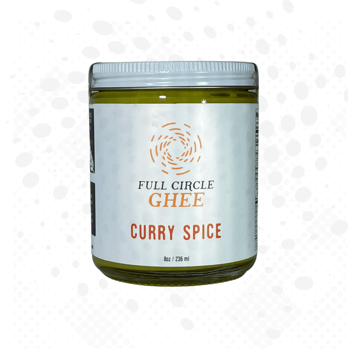 8oz jar of Curry Spice Full Circle Ghee